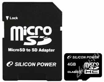 Лот: 1626034. Фото: 1. microsd/ sdhc 4 gb карта памяти... Карты памяти