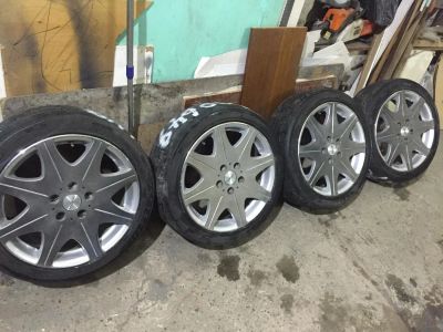 Лот: 9405076. Фото: 1. Комплект колес Legzas+резина 215... Шины на дисках