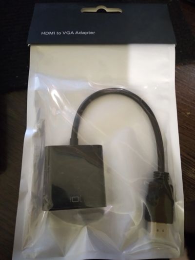 Лот: 18339393. Фото: 1. Hdmi to vga адаптер. Шлейфы, кабели, переходники