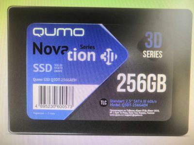 Лот: 19287132. Фото: 1. Ssd qumo 256gb, как новый. SSD-накопители
