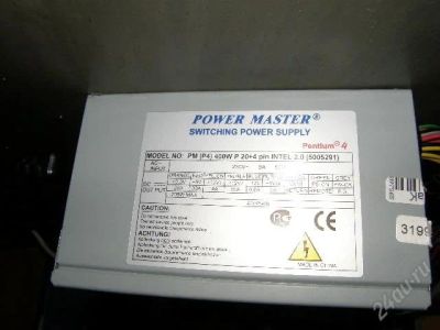 Лот: 140254. Фото: 1. б/п Power Master 400w. Корпуса, блоки питания