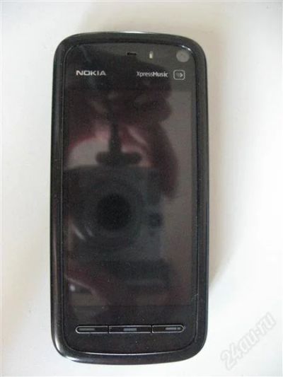 Лот: 1351847. Фото: 1. Nokia 5800 XpressMusic BLACK. Кнопочные мобильные телефоны