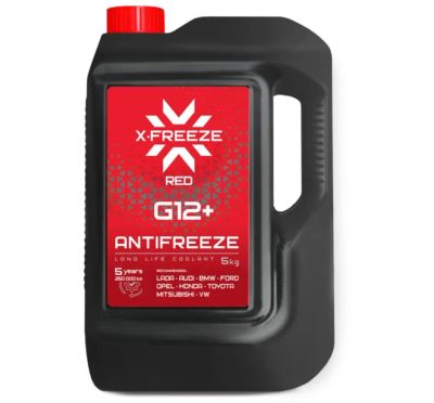 Лот: 25810090. Фото: 1. Антифриз X-Freeze G12+ Красный... Масла, жидкости