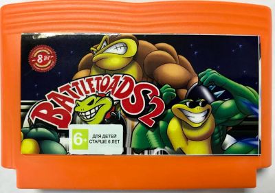 Лот: 2529132. Фото: 1. Battletoads 2 Боевые Жабы 2 картридж... Игры для консолей