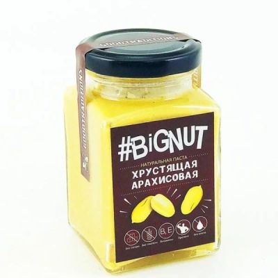 Лот: 15180307. Фото: 1. Арахисовая паста #Bignut "Хрустящая... Диетическое питание