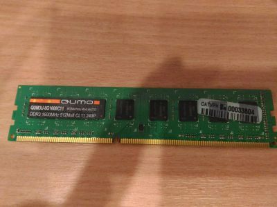 Лот: 8140236. Фото: 1. Оперативная память QUMO DDR3 8Gb... Оперативная память
