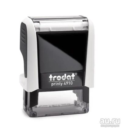 Лот: 1288725. Фото: 1. Trodat 4910 (26 * 9мм) цвет бело-черный... Печати, штампы, оснастки
