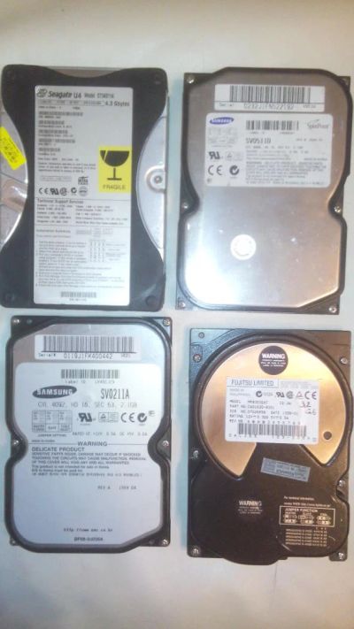 Лот: 5014019. Фото: 1. Кучка рабочих раритетных HDD IDE. Жёсткие диски (HDD)