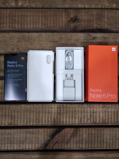 Лот: 12853662. Фото: 1. Xiaomi Redmi Note 6 Pro 64Gb Черный... Смартфоны