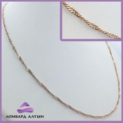 Лот: 7354529. Фото: 1. Золотая цепь 585 пробы. Вес 4... Цепочки