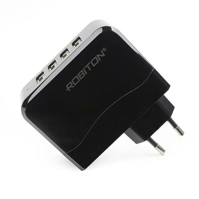 Лот: 22980151. Фото: 1. СЗУ USB Robiton PowerBox4 6A 4... Зарядные устройства, блоки питания, адаптеры сетевые для смартфонов
