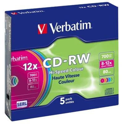 Лот: 4459026. Фото: 1. cd-rw hi-speed colour verbatim. CD, DVD, BluRay