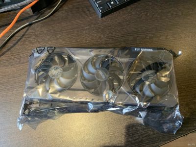 Лот: 17662535. Фото: 1. Б/у 8GB RTX 3070 OC ASUS TUF O8G... Видеокарты