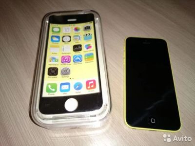 Лот: 4843982. Фото: 1. iPhone 5c 16 gb yellow желтый. Смартфоны