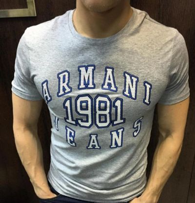 Лот: 7158934. Фото: 1. Футболка Armani сер. Футболки, поло
