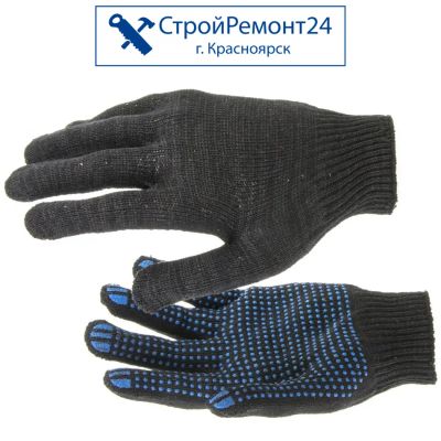 Лот: 25130443. Фото: 1. Перчатки х/б рабочие, покрытые... Защитные очки, каски, перчатки