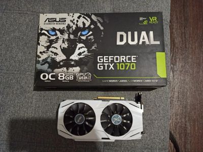 Лот: 19531708. Фото: 1. asus dual gtx 1070 8gb. Видеокарты