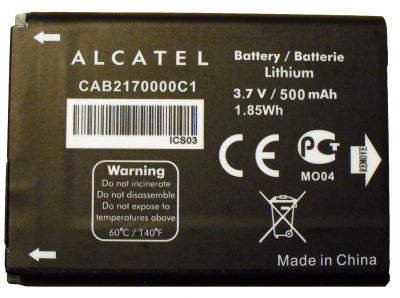 Лот: 7547000. Фото: 1. Аккумулятор Alcatel CAB2170000C1. Аккумуляторы