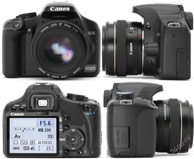 Лот: 3836170. Фото: 1. Canon EOS 450D +объектив 50 1... Цифровые зеркальные