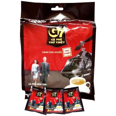 Лот: 12387893. Фото: 1. Вьетнамский кофе G7 3 в 1 (упаковка... Чай, кофе, какао
