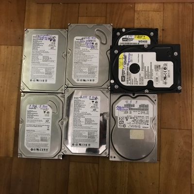 Лот: 17380659. Фото: 1. 7 старых жестких дисков HDD. Жёсткие диски (HDD)