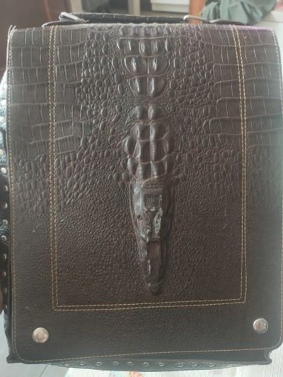Лот: 20089412. Фото: 1. Сумка кожаная с крокодилом. Сумки
