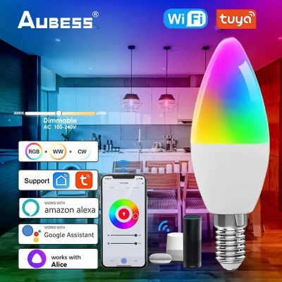 Лот: 24923324. Фото: 1. Умная лампочка Aubess E14 Wi-fi... Лампочки