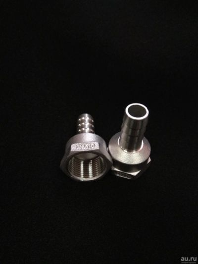 Лот: 14289686. Фото: 1. Штуцер елочка 3/8" DN10 - 15мм... Фитинги, подводка