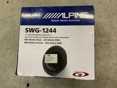 Лот: 15986590. Фото: 1. Динамик сабфувера Alpine SWG-1244. Сабвуферы