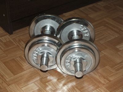 Лот: 11744125. Фото: 1. Гантели 20кг. (2шт. по 10кг... Гантели