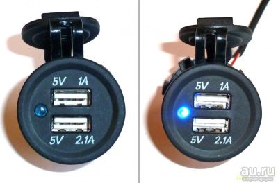 Лот: 14755202. Фото: 1. Встраиваемая автозарядка USB на... Электроприборы для автомобиля