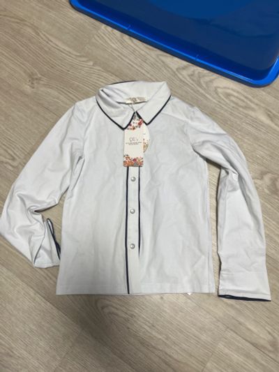 Лот: 21073976. Фото: 1. Блузка новая 122 трикотаж. Рубашки, блузки, водолазки