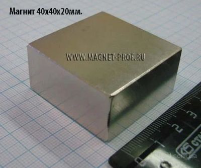 Лот: 3048755. Фото: 1. 2шт! Неодимовых магнита 40*40... Водосчётчики, манометры