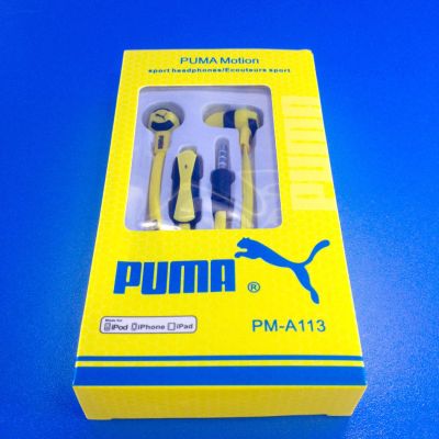 Лот: 6745560. Фото: 1. Наушники Puma PM-A113 3,5mm желтые... Наушники, гарнитуры