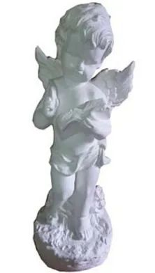 Лот: 19213005. Фото: 1. Статуэтка гипсовая "Ангел с книгой... Мангалы, грили, коптильни