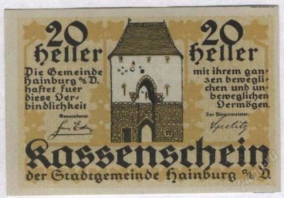 Лот: 1420037. Фото: 1. Австрия. Нотгельд. 20 геллер 1920г... Германия и Австрия