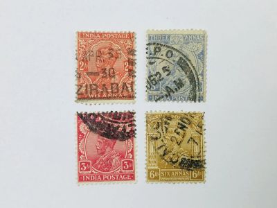 Лот: 23963890. Фото: 1. Король Георг V в императорской... Марки
