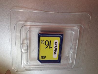 Лот: 5118338. Фото: 1. Sd HC 16gb gerffins 6 class. Карты памяти