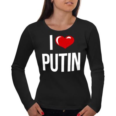 Лот: 5799944. Фото: 1. Женский лонгслив хлопок "I love... Футболки, топы и майки