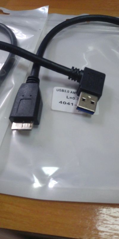 Лот: 11888709. Фото: 1. Кабель USB3.0 AM90 на MicroB 0... Шлейфы, кабели, переходники