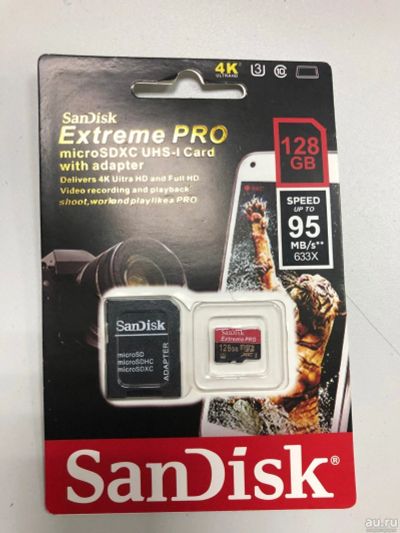 Лот: 13044099. Фото: 1. Карта памяти MicroSDXC SanDisk... USB-флеш карты