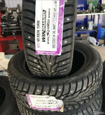 Лот: 19430080. Фото: 1. Шины 205/55 R16 Nexen WinSpike... Шины
