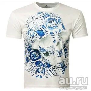 Лот: 12832465. Фото: 1. Футболка 3 D печать двухсторонняя. Футболки, поло