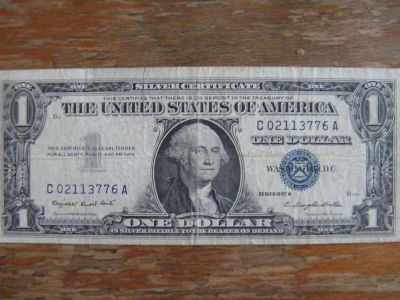 Лот: 16304568. Фото: 1. США 1 доллар 1957 года. Серия... Америка