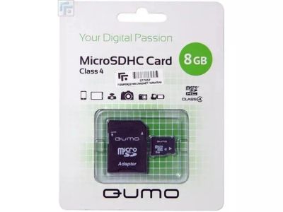 Лот: 1247393. Фото: 1. MicroSD/ SDHC 8 GB Карта памяти... Карты памяти