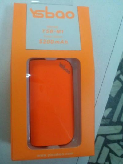Лот: 4745858. Фото: 1. АКБ-USB YSBao M1 5200mAh оранжевый... Другое (смартфоны, связь, навигация)
