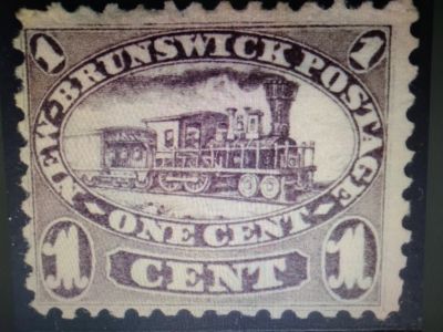 Лот: 19611731. Фото: 1. Нью-Брансуик , 1860 , паровоз. Марки
