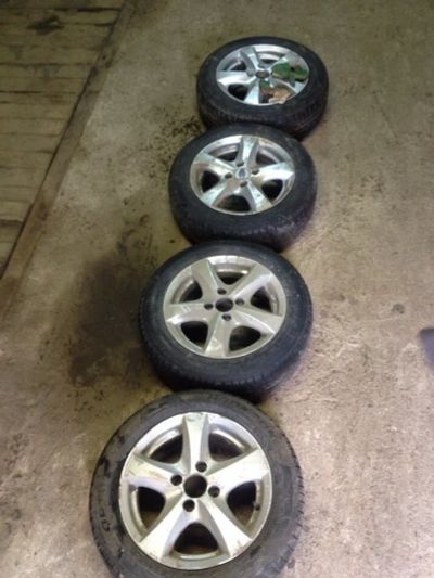 Лот: 5446847. Фото: 1. Диски "Скад" с резиной "Hankook... Шины на дисках