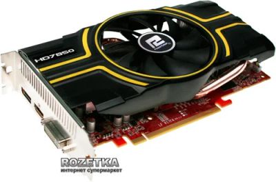 Лот: 6476469. Фото: 1. PowerColor Radeon HD7850 2048MB... Видеокарты