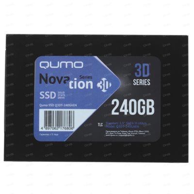 Лот: 18455169. Фото: 1. SSD ДИСК 240gb QUMO Novation 3D. Жёсткие диски (HDD)